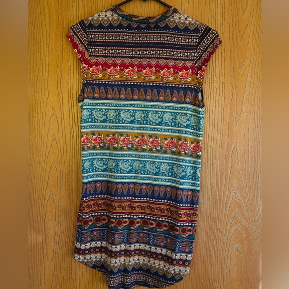 Multicolor Bohemian Print Dress - Picture 3 of 3